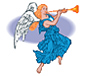 Spiritual Address Label Designs - Angel 