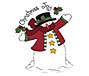 Christmas address label christmas joy