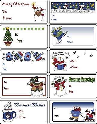 Christmas gift tags, holiday gift tags, custom gift tags and gift sticker tags for Christmas.