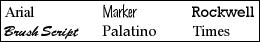 Sport address label typestyles