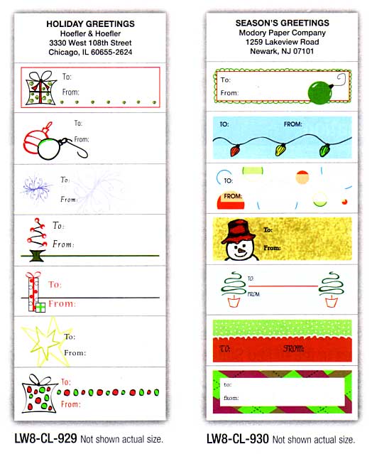 christmas gift tag stickers