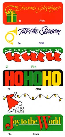 Christmas stickers for santa letter