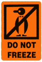 international safe handling labels do not freeze