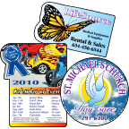 die cut custom magnets