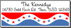 Patriotic address label