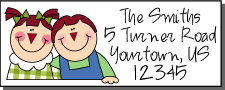 Doll address labels