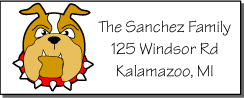 Dog address labels