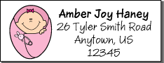 Baby address labels