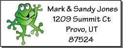 Frog address label