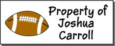 Football address label