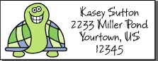 Turtle address label