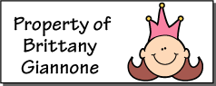 Princess address labels