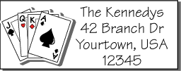 Poker address label