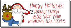 CHristmas address labels