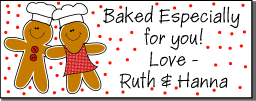 gingerbread xmas stickers