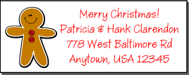 CHristmas address labels