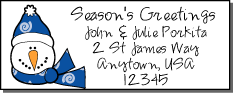 snowman address labels