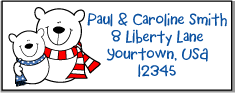 Christmas address labels
