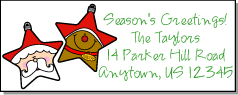 Christmas address labels