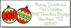 Christmas address labels