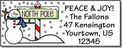 Christmas address labels