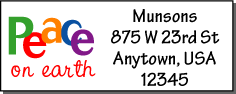 CHristmas address labels