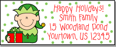 Christmas address labels