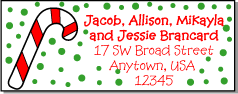 Christmas address labels