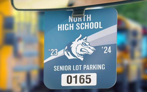 Custom Parking Permit Stickers, Decals and Parking Permit Hang Tags