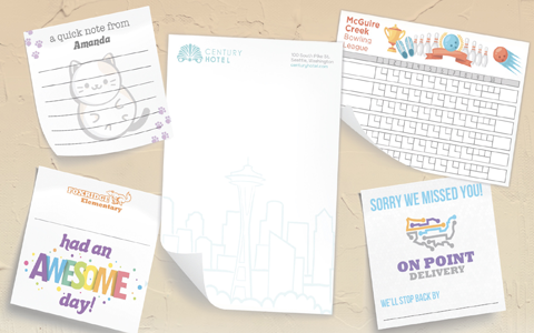 Personalized Post It Notes, Custom Printed Post It Note Pads