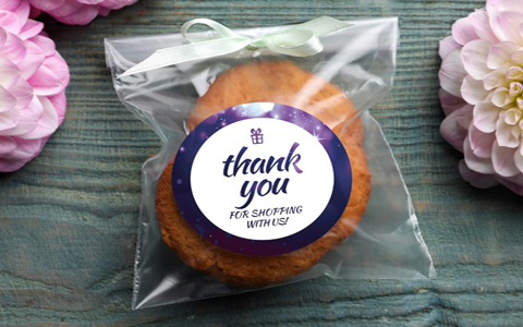 Custom Stock Labels, Thank You Labels