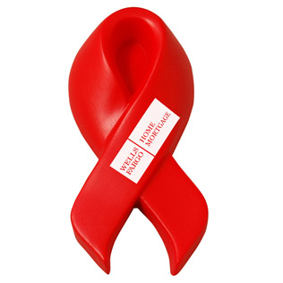 Ribbon Stress Reliever, Custom Printed Ribbon Stress Reliever